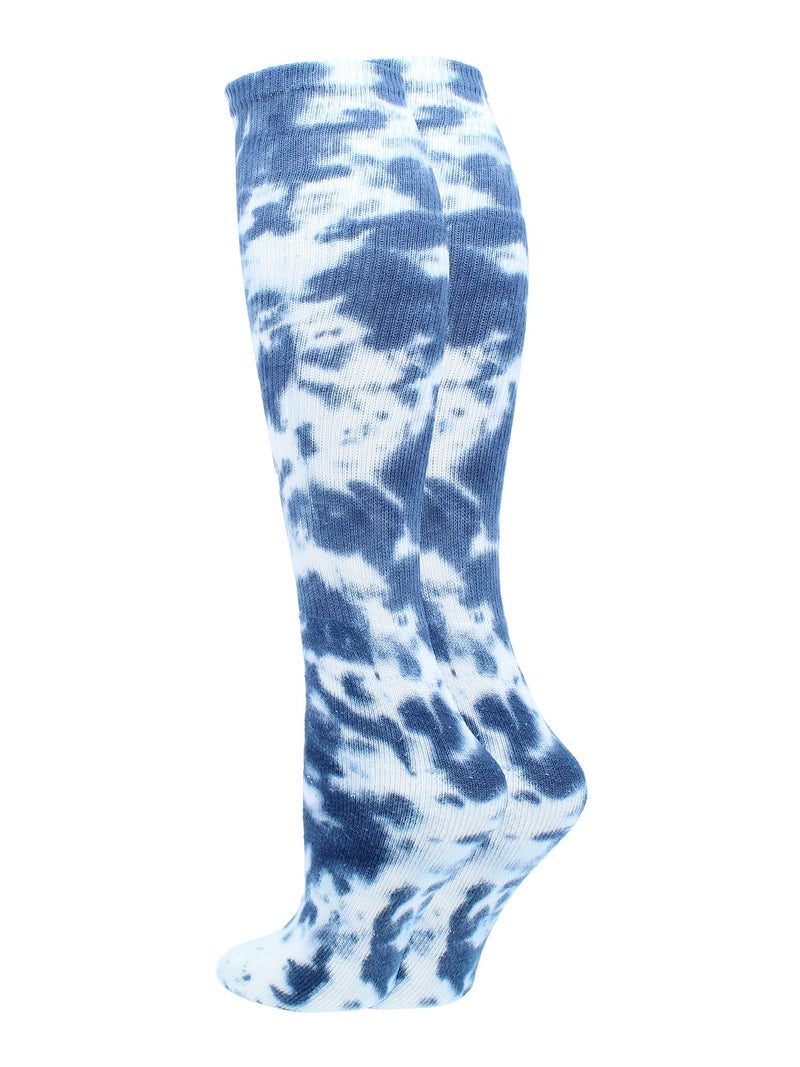 TCK Tie Dye Multisport Tube Socks (Navy/White, Small) - Image 2